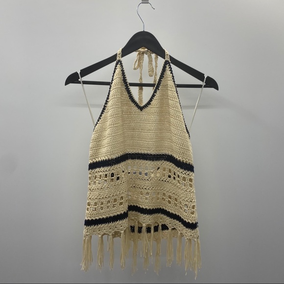 PAPER CRANE Crochet Halter Top - Picture 2 of 7